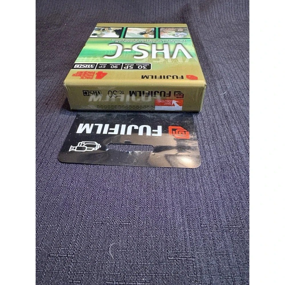 2 Pack New Sealed Fuji Fujifilm VHS-C Analog Video Tapes 30 min SP 90 min EP